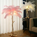 Modern Designer Ostrich Feather Table Lamp H31.5"