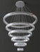 Extra Large Customization Modern Front Entryway Luxury Aesthetic Fabulous Chandelier 5 Rings Crystal Gold/ Chrome Finish Ceiling Lamp For Hotel Hallway Entrance Lobby