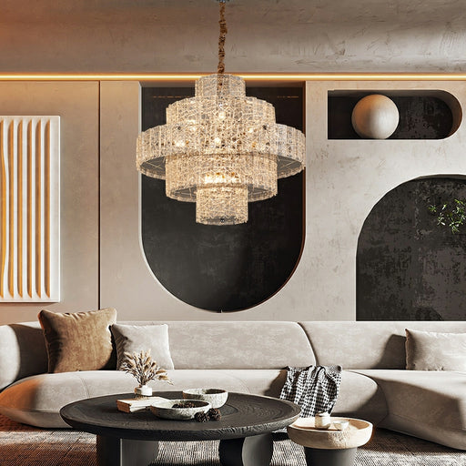 Modern Luxury Living Room Pendant for Bistro Restaurant HotelLarge Round Ceiling Lighting Fixture For Foyer Entryway Decor