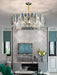 Modern Minimalist Art Designer Light Luxury Round Crystal Chandelier for Dining/ Living Room