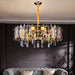 Modern Gold Elegant Transparent Crystal Chandelier Suit for Dining/Living Room,round, art design
