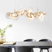 round, glass, gold, wavy, ajustable, living room, bedroom, dining room, LED, metal, white cloud, smoke grey