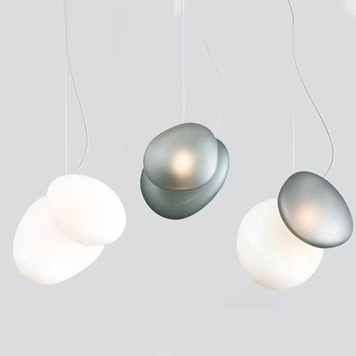 Nordic Style Pebble Pendant Light Creative Ceiling Handing Lighting For Bedroom
