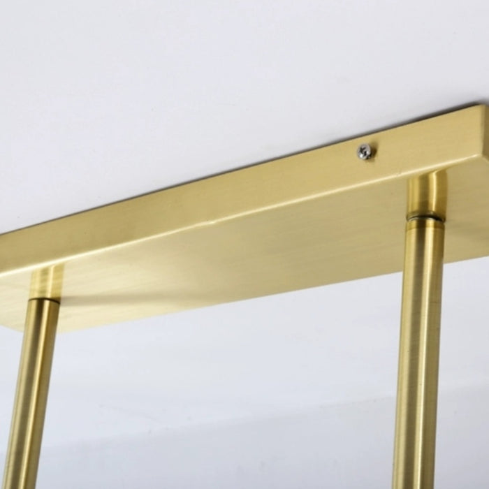 Lampadario lineare post moderno in stile bambù per soggiorno Lampada da soffitto per tavolo da pranzo design in ferro God