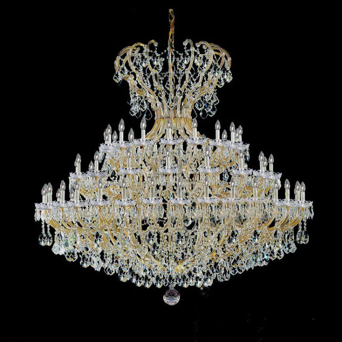 chandelier,chandeliers,extra large,big,huge,oversize,crystal,luxury,gold,silver,staircase,spiral staircase,foyer,living room,high ceiling,duplex hall,loft,candle,branch,Classic Lighting 78" Crystal Traditional Chandelier from the Maria Thersea Collection Model:8149 OWG C from the Maria Thersea Collection