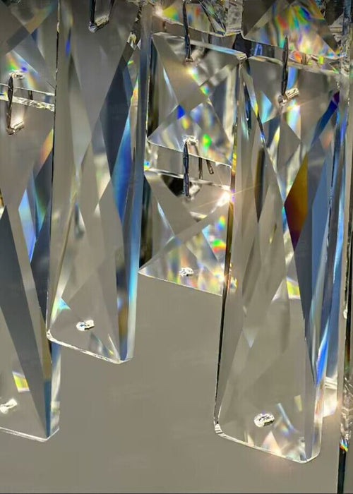 2023 Nuevo conjunto creativo de lujo ligero moderno Araña de cristal Estilo de diseñador Accesorio de iluminación redondo / ovalado irregular para dormitorio / sala de estar / comedor