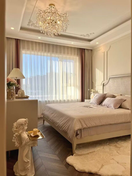 New Flower Romantic Light Luxury Crystal Chandelier for Bedroom / Living / Dining Room