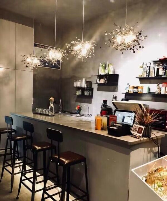 Candelabro decorativo de acero inoxidable moderno y creativo de estilo nórdico para comedor/sala de estar/Bar/cafetería