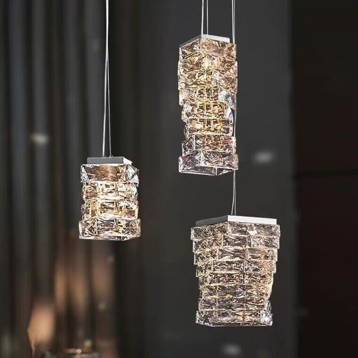 Modern Crystal Bedside/ Dining Table Light Diamond Pendant Night Lamp For Bedroom Decoration