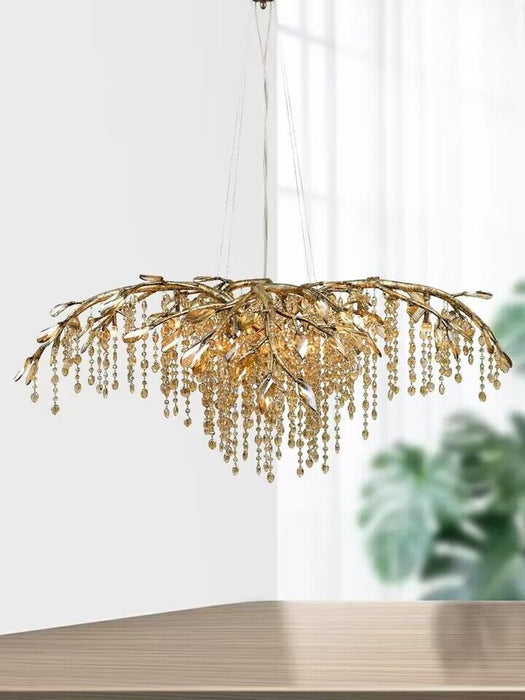 Nuovo ramo di lusso lampadario a sospensione in cristallo designer arte creativa sala da pranzo / lampada da soggiorno