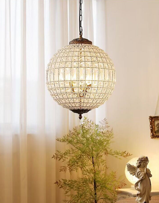 Designer Model Vintage Elegant Sphere Crystal Chandelier for Living Room/Foyer/ Hallway