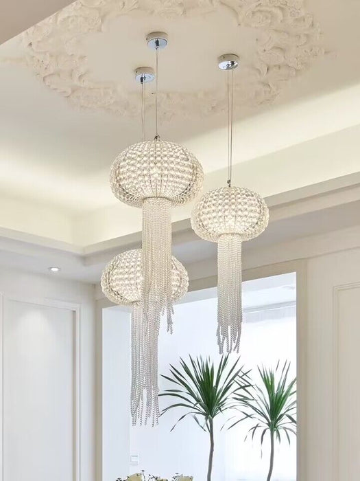 Nuovo lampadario a sospensione in cristallo modello medusa di design per sala da pranzo/ingresso/camera da letto