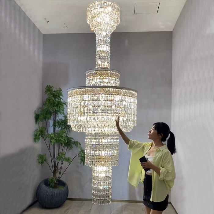 chandelier,chandeliers,extra large,luxury,large,oversize,new,designer recommended,big,high,crystal,round,tier,tuiers,layers