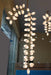 Nordic Art Long Magnolia alba Glass Ceiling Chandelier for Staircase/Hallway/Entryway Light Fixture, designer, creative, craftsmanship, art