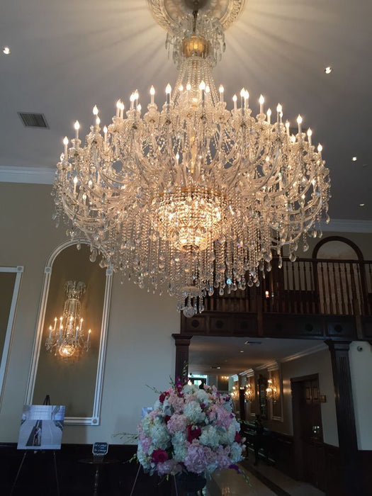 Extra Large Classic Traditional Crystal Chandelier 60/72/90 Lights for Hotel/Showroom/Foyer/Wedding Hall/Coffee Shop