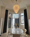 Light Luxury Multi-layered Teardrop Waterfall Chandelier for Living Room/Bedroom