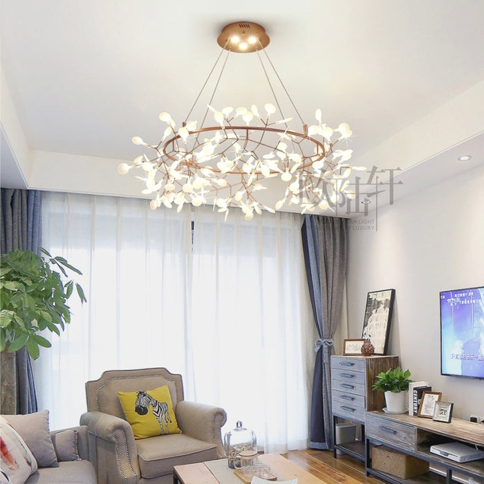 Glowworm Modern Chandelier Design For Girl Bedroom Or Living Room