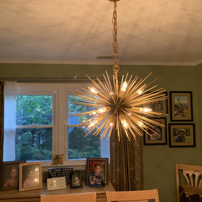Lámpara de araña ligera Sputnik Sphere para dormitorio o comedor 
