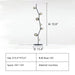 D15.4"*H72.0" Ivy Table Lamp,lamp,lamps,floor lamp,table lamp,branch,tree branch,glass,black iron,iron,white iron,modern,minimalist