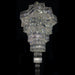 beautiful magnificient stunning crystal chandelier star shaped multi layers 