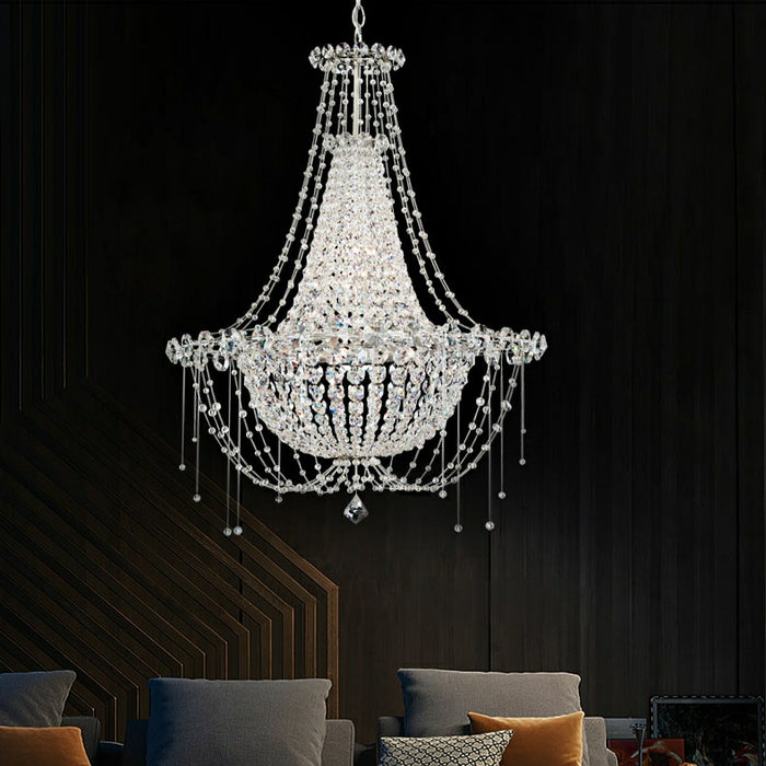 Italian Style K9 Crystal Chandelier For Small Living Room Princess Pendant Light For Girl's Bedroom/ Dining Room Table