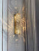 golden wall sconce light crystal wall lamp for bedroom living room walk-in closet decor 